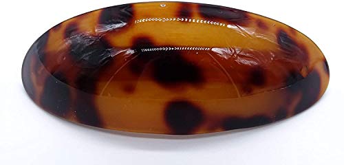 Fermaglio per capelli curvo ovale lucido, 10 cm