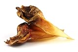 DIBO Rinderohren mit Muschel, 5er-Beutel, der kleine Naturkau-Snack oder Leckerli für Zwischendurch, Hundefutter, Qualitätskauartikel ohne Chemie
