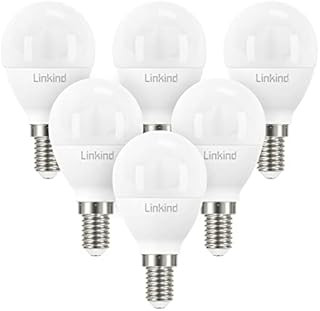 Linkind SES E14 LED Bulbs, Small Edison Screw Golf Ball P45 LED Light Bulb, 7.5W(60W Equivalent) Soft White 2700K, 806lm, Non-Dimmable, CE/RoHS/ErP Certified, 6 Pack