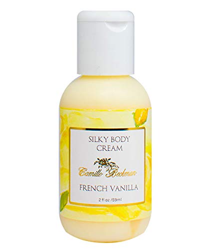Camille Beckman Silky Body Cream, French Vanilla, 2 Ounce #TOP26