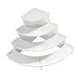 Colcolo Eck-Tischregal mit 4 Ebenen für Puppen, Lebensmittel, Minifiguren, Parfümfiguren