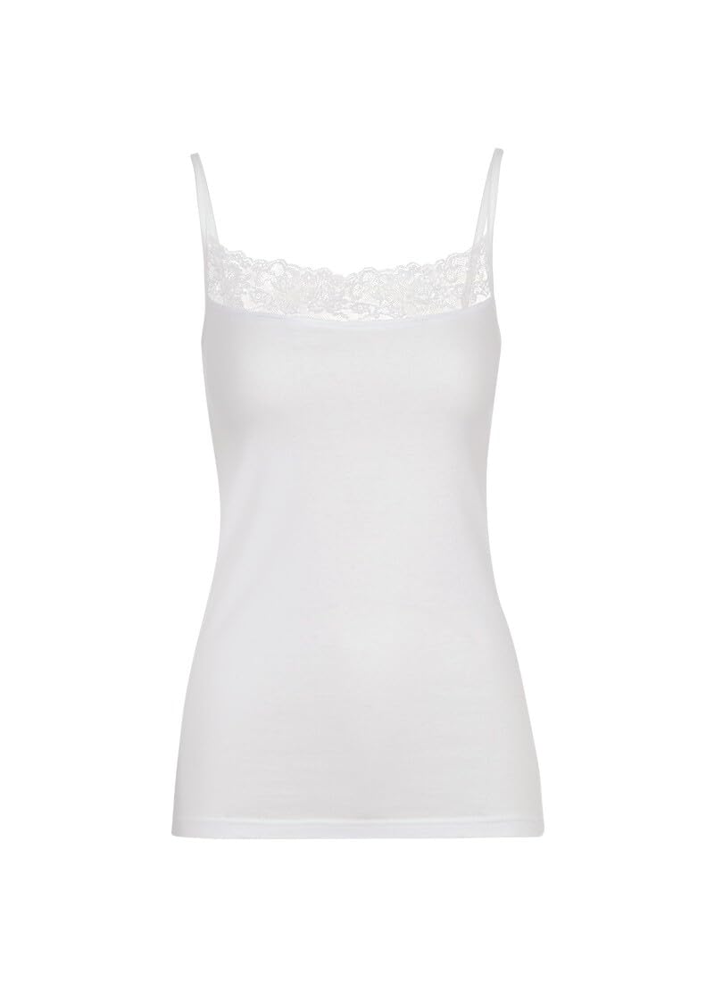 TRIGEMA Spaghettiträger Unterhemd mit Spitze