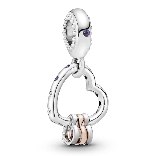 PANDORA Heart Highlights Charm - Compatible Moments - Stunning Women's Jewelry - Made Rose & Sterling Silver - With Gift Box2