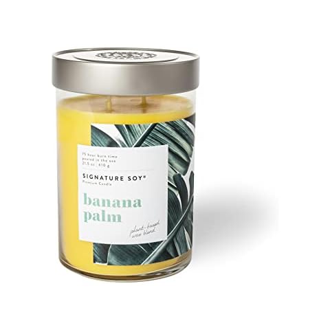 Signature Soy Banana Palm Candle Cover