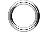 PIERCINGLINE Segmentring Clicker | Titan | Piercing Septum Nase Ohr Tragus Helix | Farb & Größenauswahl