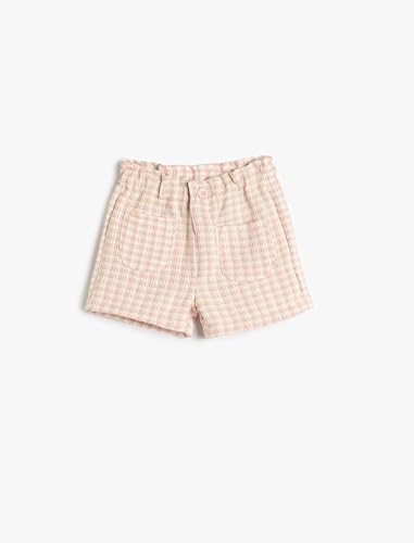 Short bébé fille Koton taille élastique short d'été à boutons