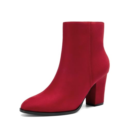 DREAM PAIRS Chunky Heel Ankle Boots