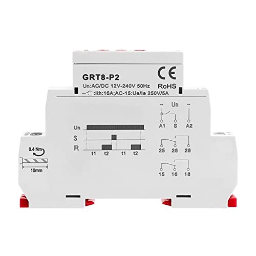 Relais temporisé rail DIN GRT8-P 16A impulsion microseconde jour - 4