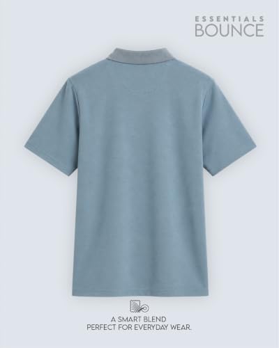 Image of WROGN Men's Cotton Blend Polo T-Shirt | Solid | Regular Fit
