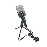 Microphone d'ordinateur de jeu - ce microphone est fait de matériaux en métal et abs, durable et de bonne texture, microphone cravate
