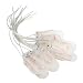 WGCD 15 PCS ON/OFF Switch 2 x 3V CR2032 Battery Holder Coin Cell Button Battery Holder Case Lead Wire Type, White