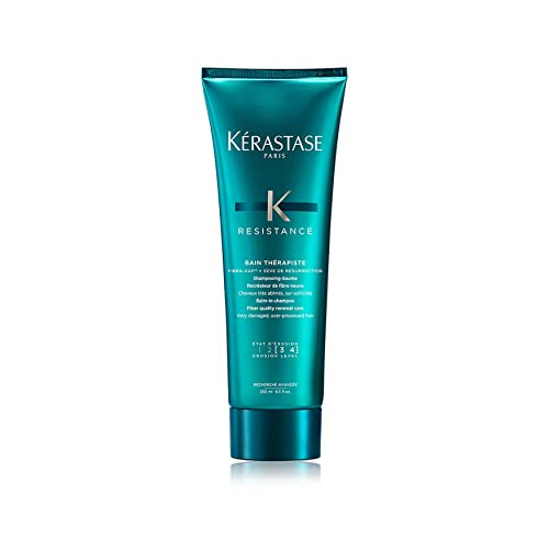 Kérastase, Résistance, Shampoing-Baume Réparateur Profond, pour Cheveux Très Abîmés, Bain Thérapiste, 250 ml