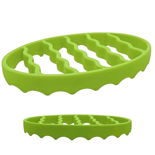 Teglia in silicone – 17 x 20 cm, antiaderente per friggitrici ad aria calda, tappetino per sgocciolare il grasso sano, pentola a pressione, padella lenta, in ghisa, cottura, piastra, carne, pollo, tru