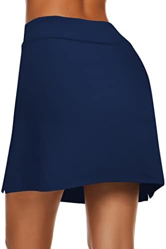 Ekouaer Women's Active Performance Skort Lightweight Skirt for Running Tennis Golf Workout Sports