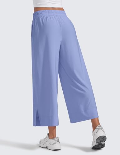 Image of CRZ YOGA Lightweight Wide Leg Crop Pants 25 inch