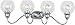 Maxim 1114CLPC Ballard Clear Glass Bath Vanity Wall Mount, 4-Light 240 Total Watts, 9" H x 31" W, Polished Chrome