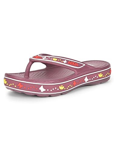 Image of Adda QUEEN-1 || Durable & Comfortable || Self-Design || Lightweight || Fashionable || EVA Sole || Soft Footbed || Solid || Thong Flip-flops for Women