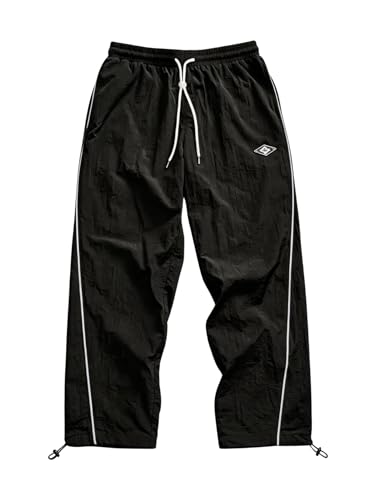 Amazon.com: SOLY HUX Men's Parachute Track Pants Baggy Sweatpants