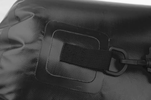 Bolsa seca impermeable Wind Tour negra, capacidad 30 litros, con cierre enrollable y correas de hombro miniatura 7