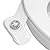 Bidet Attachments, Dual Nozzle (Feminine and Rear Wash) Non-Electric Bidet Attachment for Toilet Seat, Adjustable Water Pressure, Ease of Installation (Classic White Style)