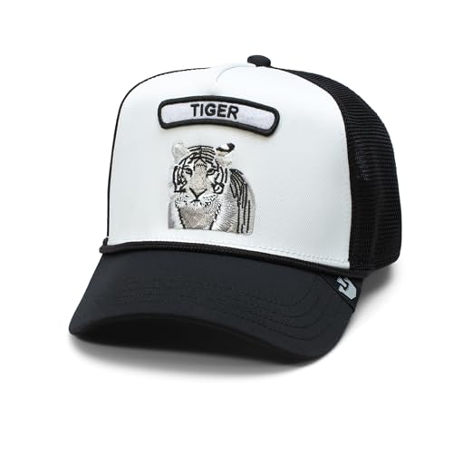 Goorin Bros. Gorra de camionero Rocker Top para hombre y mujer, Blanco (Gb2 tigre), talla única