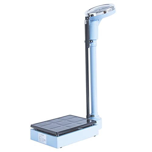 Adjustable Mechanical Column Scale - Easy Read Bathroom Scale with Oversized Dial, Telescopic Pole up to 190cm, Max Weight 120kg, Perfect for Home & Gym Use