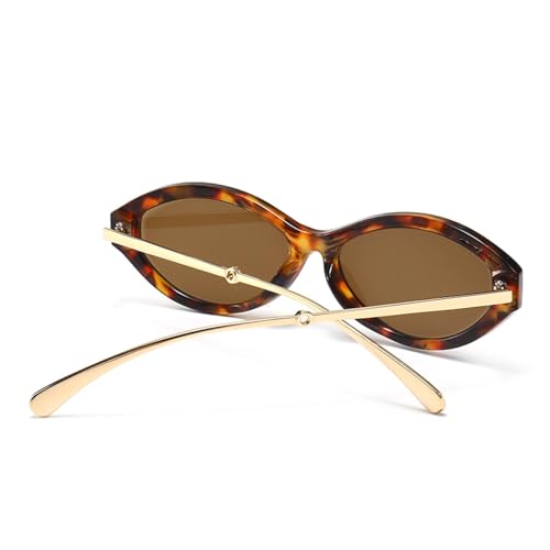 Small Oval Glasses Polarized Men for Women Vintage Half Metal4