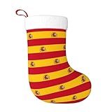 SDEGTHO Bandera de España, 1 pieza de medias de Navidad para chimenea, adorno colgante para Navidad familiar