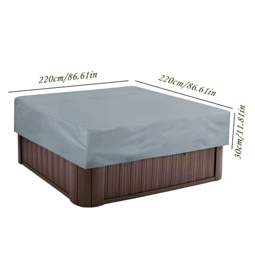 Housse de Protection pour Spa Carré Imperméable Remplacement Couverture Extérieur - 6