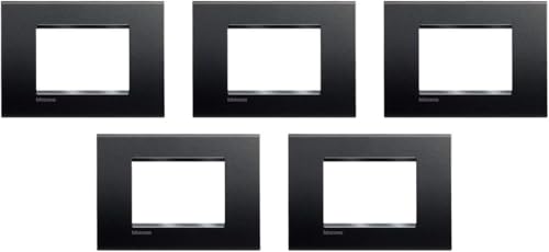 BTicino Slna4803Arff Placca Livinglight, Nero (Antracite), 5...