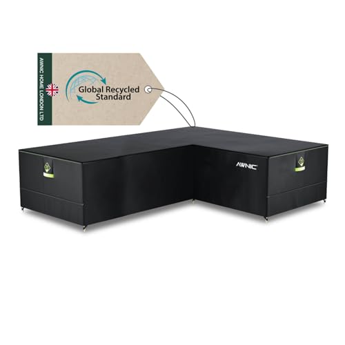 AWNIC Garten L geformt Sofa Abdeckung wasserdicht, Terrasse Rattan...