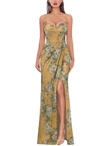 Image of VFSHOW Womens Sexy Spaghetti Strap Formal Prom Evening Gala Long Maxi Dress