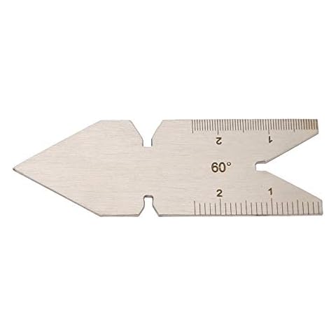 Calibre de rosca de acero inoxidable Oumefar de 60 grados Cover