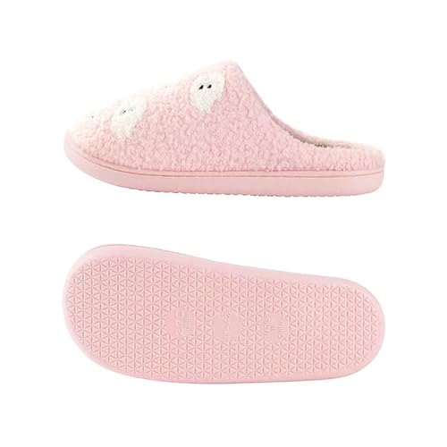Image of Halloween Pumpkin Slippers for Womens Mens Cute Cartoon Slippers Plush Warm Memory Foam Shoes