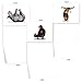 The Best Card Company - 10 Blank Yoga Note Cards (4x 5.12 Inch) - Boxed Notecards with Envelopes, Cute Animal Cards, Zen Assortment - Zoo Yoga M6547OCB