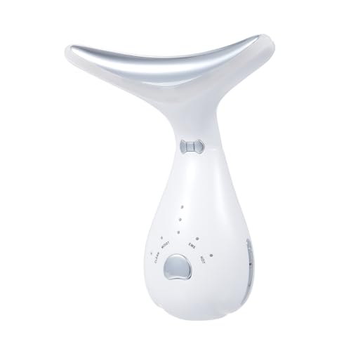 Aumotop Neck and Face Lifting Machine Home Skin Instrument for Relaxation and Skincare At Home Beauty Device Portable Convenient Design for Every Neck Suitable All Skin Types, ABSPC (White)