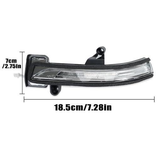 Luces de espejo lateral con señal de giro clara para Kia Rio 2018-2022 3