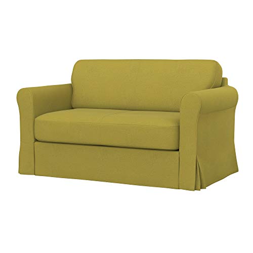 Soferia Funda de Repuesto Compatible para HAGALUND Sofa Cama, Tela Softi Dark Yellow, Amarillo