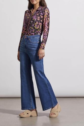 Tribal Women's Brooke Hugging Palazzo Jeans3