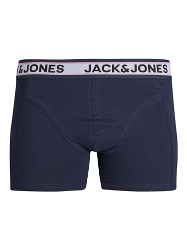 Bóxer Hombre JACK & JONES Jacmarco Solid Trunks Noos Pack de 3 Calzoncillos de Algodón Negro 5
