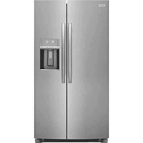GRSC2352AF 36″ Freestanding Counter Depth Side by Side Refrigerator with 22.2 cu. ft. Capacity, 3 Glass Shelves, Ice Maker, Automatic Defrost, in Stainless Steel