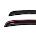 Window Visor Compatible with 2010-2014 Ford Mustang Coupe(Not Fits Convertible), Acrylic Smoke Tinted 2PCS Sun Rain Shade Guard Wind Vent Air Deflector by IKON MOTORSPORTS, 2011 2012 2013