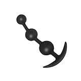 Silikon Analkugeln Biegsam, Silikon Analkugeln Buttplug mit 4 Kugeln,Buttplug, Analplug Analkette,für Eine Sexuelle Stimulation Schrittweise,Männer Frauen Paare SM Sexspielzeug (S)