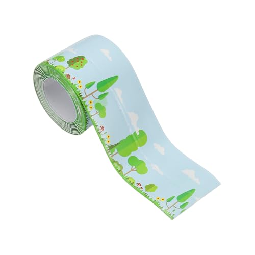 Image of PATIKIL Caulk Tape Waterproof Self Adhesive, PVC Toilet Caulking Sealant Strip Bathtub Caulk Sealing Strip Tape for Bathroom Kitchen Countertop, Forest (1.5 Inch x 5 Ft)