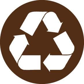 Brown Decaltor Recycle Sign - Laptop Stickers - 5" Vinyl Decal -Funny Laptop, Phone, Tablet Vinyl Decal Sticker,Bumper Sticker