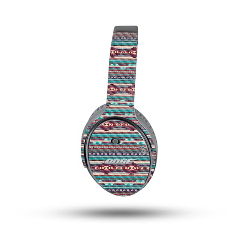 Image of MightySkins Carbon Fiber Skin Compatible with Bose QuietComfort 35 II Headphones - Southwest Stripes | Protective, Durable Textured Carbon Fiber Finish | Easy to Apply