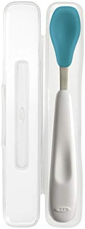 OXO Tot On-the-Go Feeding Spoon with Travel Case- Aqua