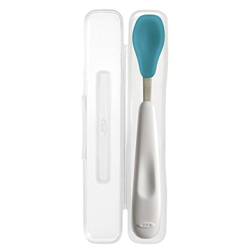 OXO Tot On-the-Go Feeding Spoon with Travel Case- Aqua image 3