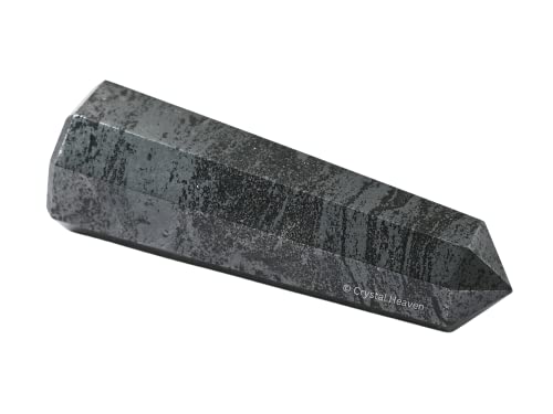 Image of Crystal Heaven Certified Hematite Crystal Tower Obelisk Point For Chakra, Healing And Balancing - Aaa Grade Original Certified Gemstone Agate For Reiki Meditation Yoga Spiritual (3-4 Inches)