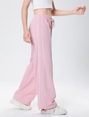 Image of EXARUS Girls Parachute Pants Cargo Hip Hop Wide Leg Baggy Y2K Teen